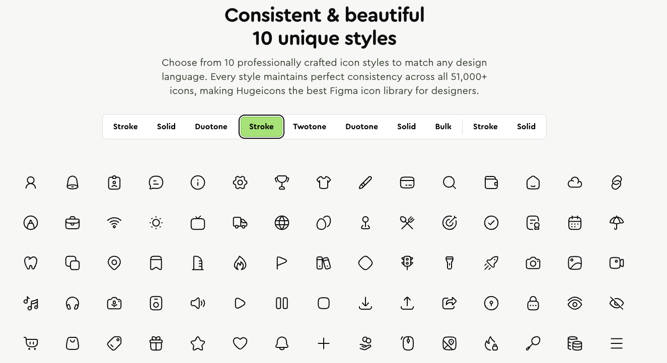 Hugeicons: Figma icon library
