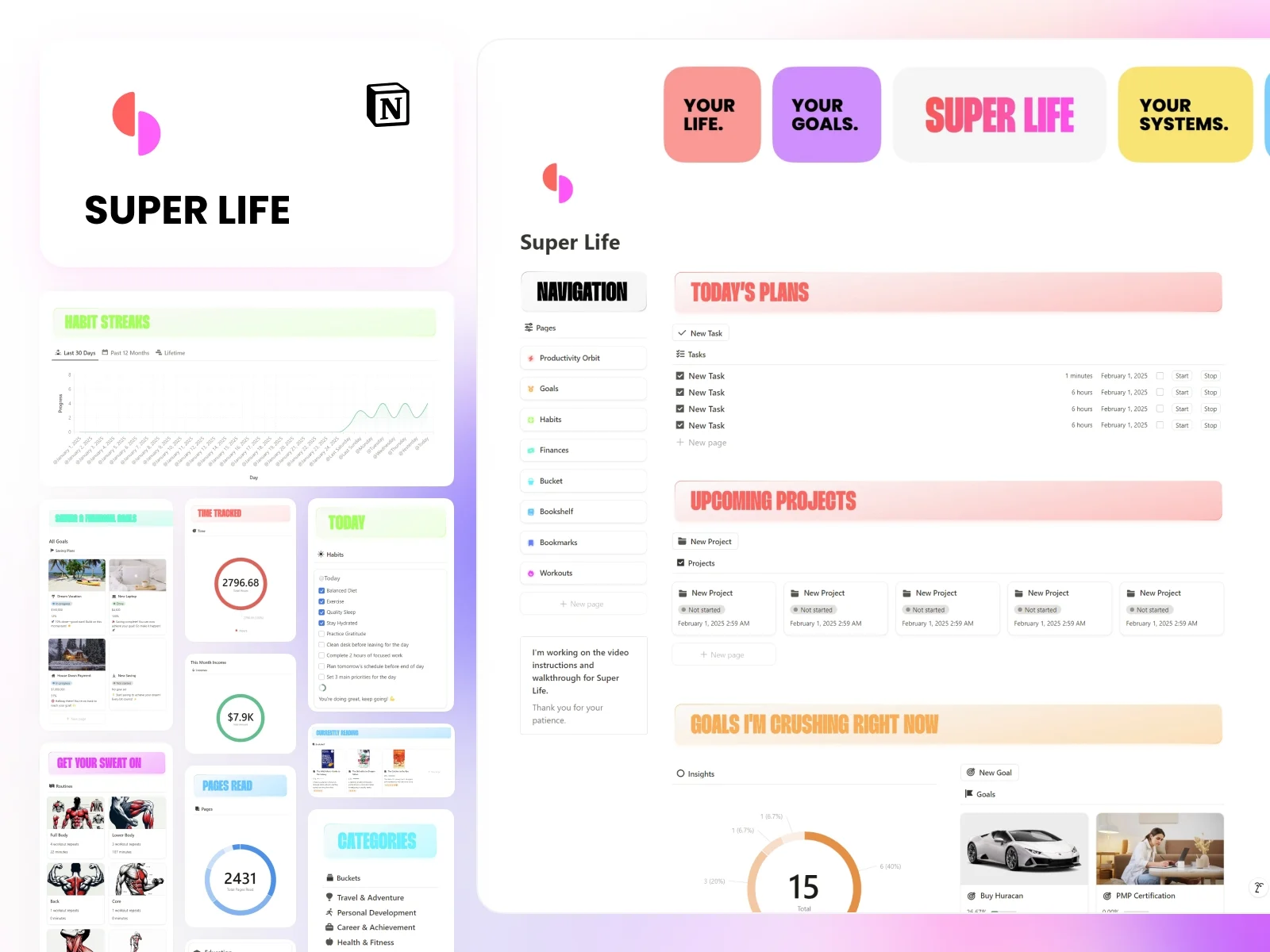 Super Life for Notion